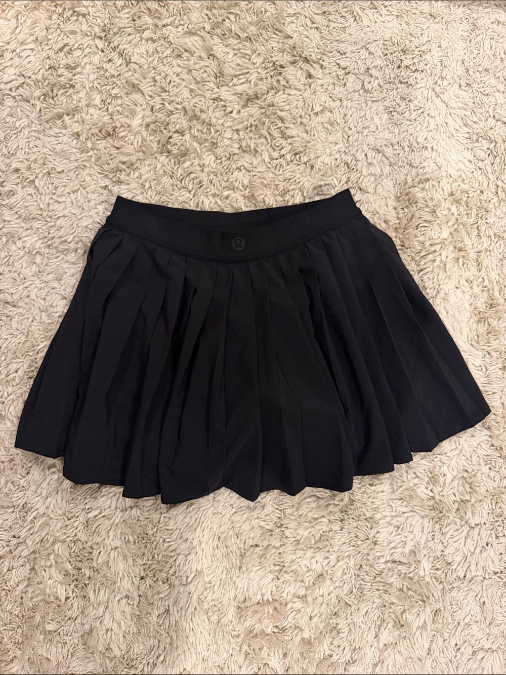 lululemon athletica Black Pleated Mini Skirt